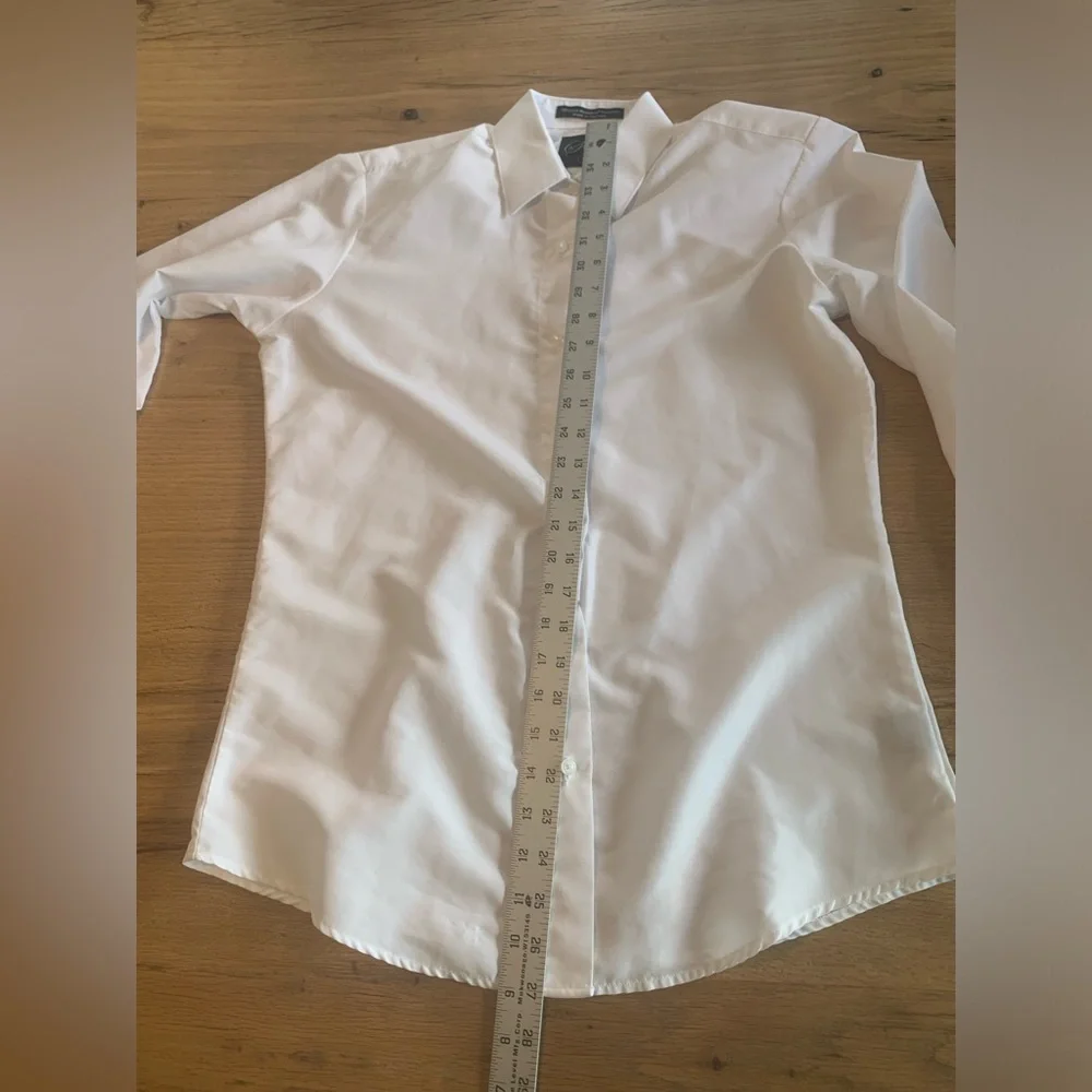 Staff Classic Button Down Long Sleeve‎ White Dress Shirt Boys Small Preloved